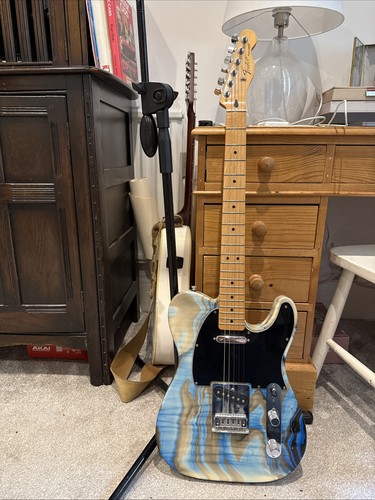 Fender telecaster blue swirl - blue,